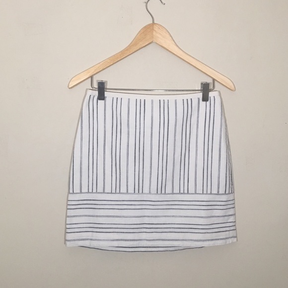 Madewell Dresses & Skirts - SALE 🌿Madewell Linen Striped Mini Skirt
